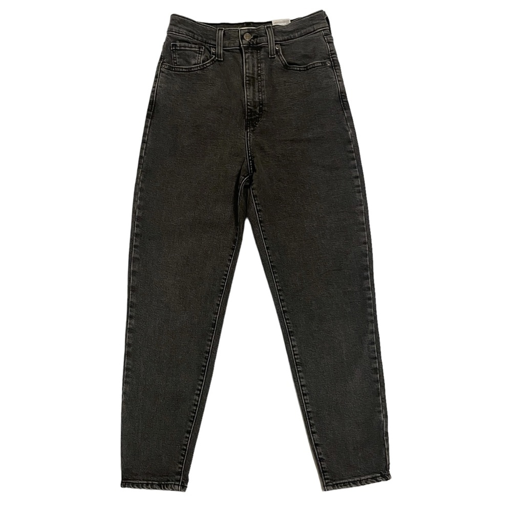 Women’s Levi’s Washed Black High Waisted Taper Denim Jean